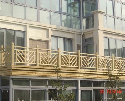 防腐木護(hù)欄展示