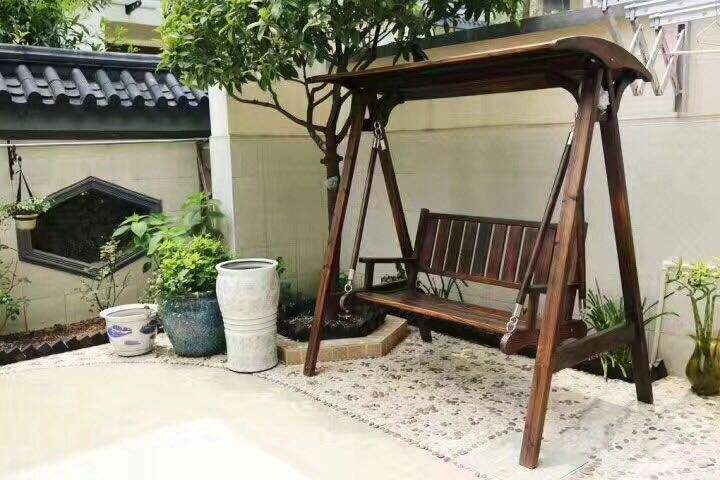 防腐木秋千圖片